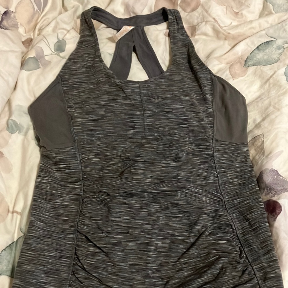 Size Large Lucy brand gray yoga tank